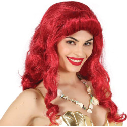 Garā parūka rozā jūras princese nāriņa